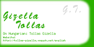 gizella tollas business card